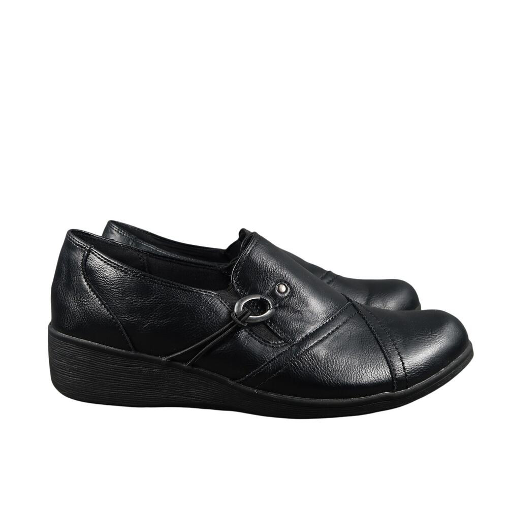 Baretraps Shoes Womens 9.5 Slip On Loafer Clog Farley Classic Comfort Wedge